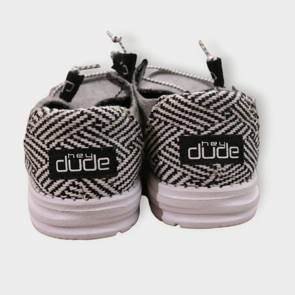 NWT! Hey Dude Wendy Chambray Woven Onyx Size US 9 New With Box - Picture 8 of 8